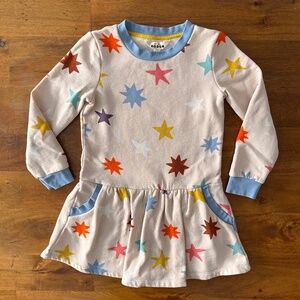 Mini Boden Cozy Star Sweatshirt Dress